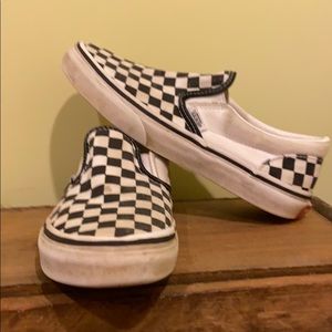 Little Kids Vans Slip On Sneakers Checkerboard